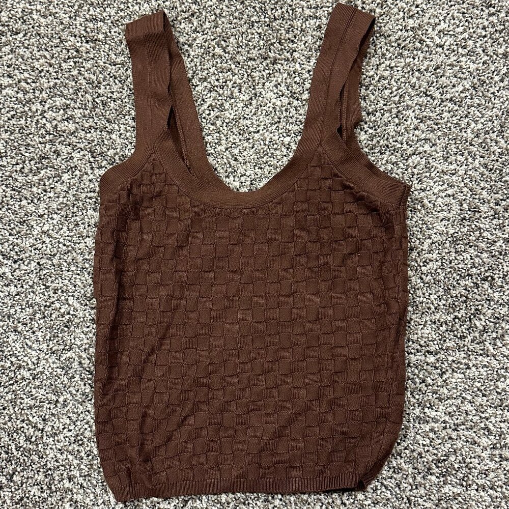 Abercrombie & Fitch Knit Tank (Brown - Size XS)